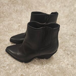 Zodiac Black Ankle Booties Sleek and Stylish